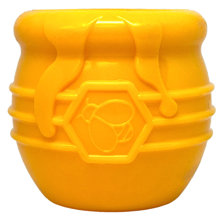 Honey Pot Dog eCup Treat Dispenser | Durable PUP-X Rubber Enrichment Toy | USA Made